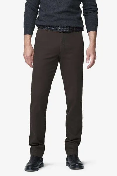 Meyer MEYER Chino im Canvas-Look, Braun (braun), – Produktbild 1 von 4