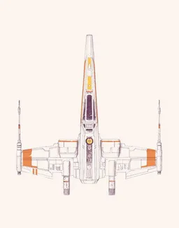 Photocircle Photocircle Poster / Leinwandbild - Spaceship X Wing – Produktbild 1 von 1