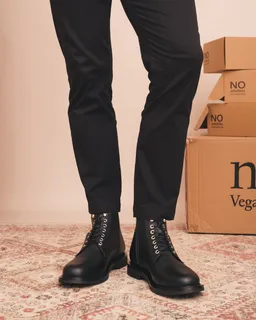 NAE NAE Herren vegan Stiefel Jules Schwarz – Produktbild 1 von 1