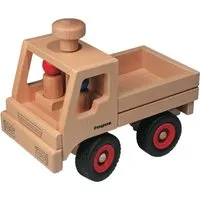 Fagus Fagus Unimog aus massivem Buchenholz 25 cm Unimog aus Holz mit Anhänger-Kupplung – Produktbild 1 von 1