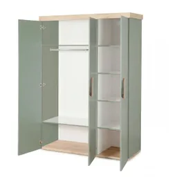 roba Roba Kleiderschrank 3-türig 'Jimmy salbei/eiche' Jimmy salbei/eiche – Produktbild 1 von 1
