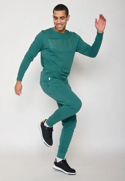 GreenBomb GREENBOMB Lifestyle Run Wild - Gemütliches Sweatshirt aus Bio-Baumwolle / hochwertiger Print / GOTS / Fair & Vegan, Grün (jungle green), – Produktbild 3 von 4