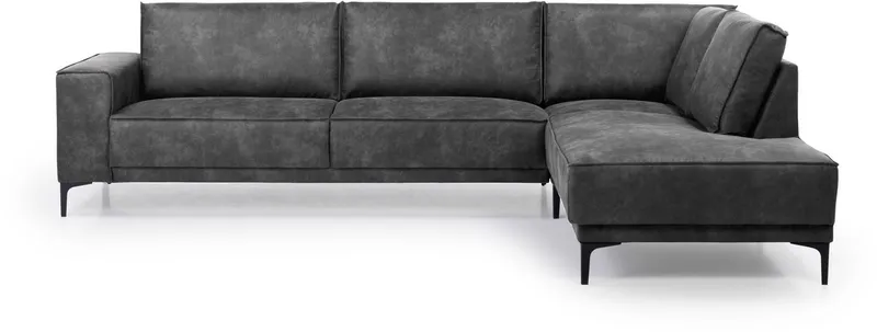 OTTO home Ecksofa OLAND Luxus-Microfaser L-Form, B: 289 cm, Skandi-Design, Grau, – Produktbild 3 von 5