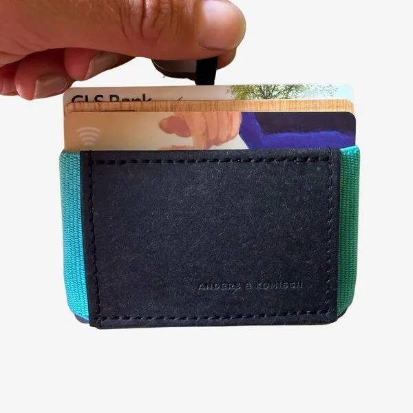 ANDERS & KOMISCH ANDERS & KOMISCH Kleiner Geldbeutel mit Münzfach - MINI PRO Wallet, Black, – Produktbild 7 von 8