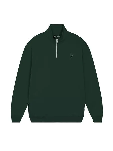 FUXBAU FUXBAU Männer fux Half Zip Sweater, Grün, – Produktbild 2 von 4