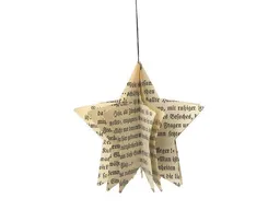 renna deluxe renna deluxe Stern Anhänger aus Papier Baumschmuck – Produktbild 1 von 1