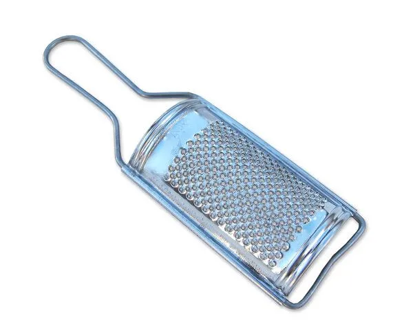 Olivenholz erleben Olivenholz erleben Kleine Parmesanreibe oder Käsereibe aus Metall – Produktbild 3 von 4