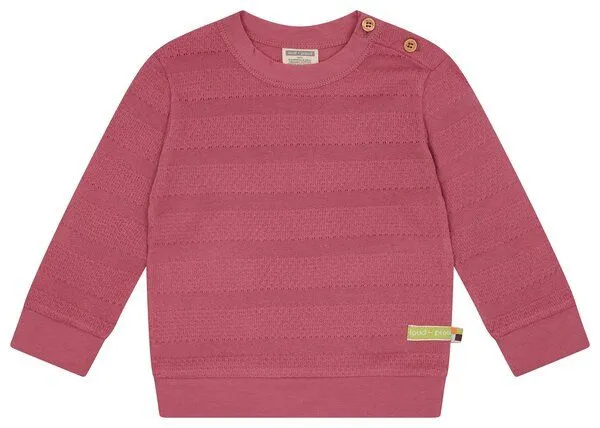 loud + proud loud + proud Babys & Kinder Shirt Jacquard, GOTS-zertifiziert, Rouge(rosa), – Produktbild 1 von 2