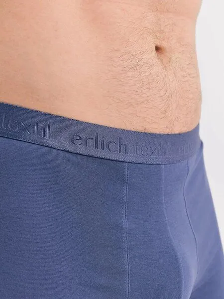 erlich textil erlich textil Casual Cotton Pants, enge Boxershorts aus Bio-Baumwolle, made in Europe, Graublau, – Produktbild 5 von 5