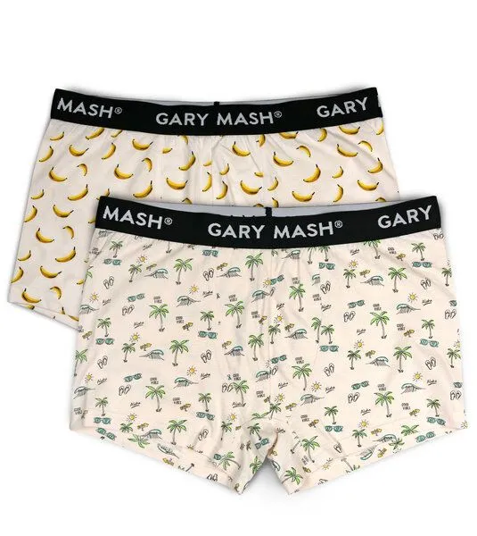 Gary Mash GARY MASH 2er-Set Bio Herren Boxerpanties, Aloha, – Produktbild 2 von 4