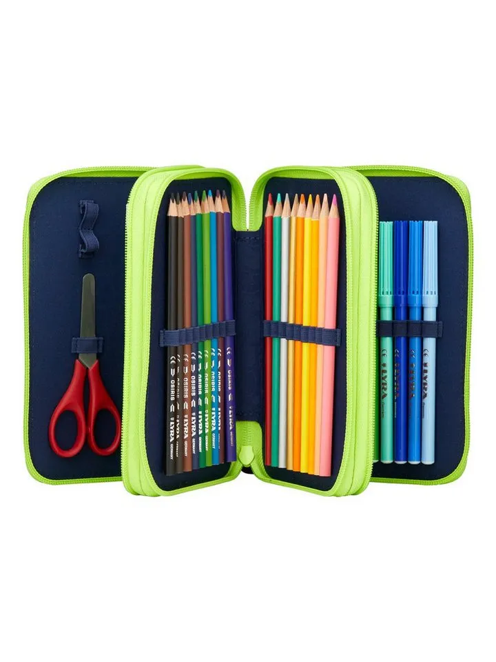 Ergobag Ergobag Federmäppchen Maxi Mäppchen, (1-tlg), mit Stiften befüllt, Schwarz, – Produktbild 3 von 8