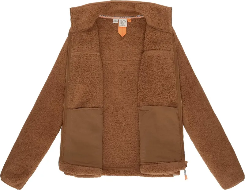 ragwear ragwear Plüschjacke Alaris Kuschelige Fleecejacke mit Brusttasche, Braun, – Produktbild 1 von 4