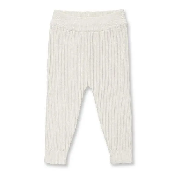 Sense Organics Sense Organics Babyleggings aus Strick, Modell YUMA, Cremeweiß melange, – Produktbild 1 von 3