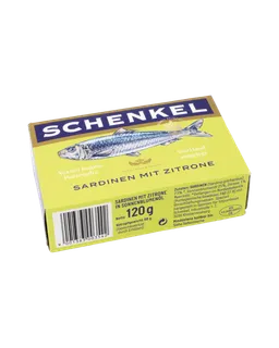 Schenkel Schenkel MSC Sardinen mit Zitrone, 88 Gramm (Abtropfgewicht) – Produktbild 1 von 1