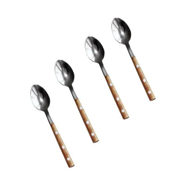 NATUREHOME NATUREHOME Tafelbesteck Edelstahl mit Olivenholzgriff Handarbeit – Produktbild 2 von 8