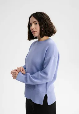MELA MELA Damen vegan Strickpullover Faiza Forgetmenot Hellblau – Produktbild 1 von 1