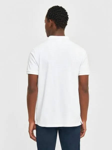 KnowledgeCotton Apparel KnowledgeCotton Apparel Poloshirt - ROWAN - aus Bio-Baumwolle, Weiß (bright white), – Produktbild 2 von 4
