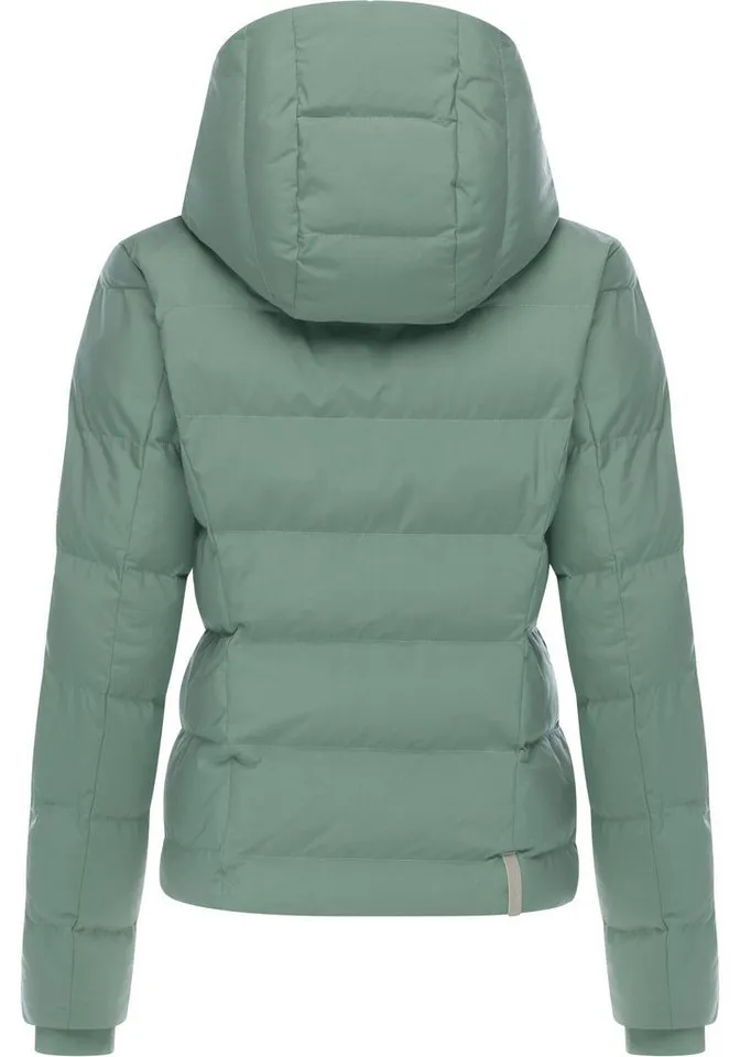 ragwear ragwear Steppjacke Harlen YOUMODO Wasserdichte Winterjacke mit Kapuze, Grau|grün, – Produktbild 4 von 5