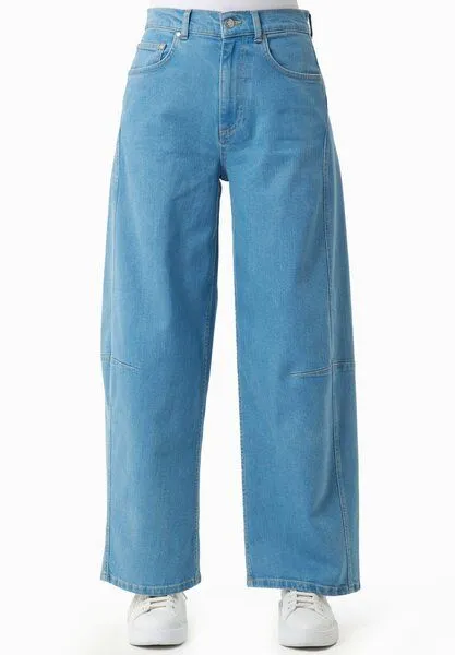 ORGANICATION ORGANICATION Jeans mit Weitem Bein aus Bio-Baumwolle, Light blue, – Produktbild 2 von 4