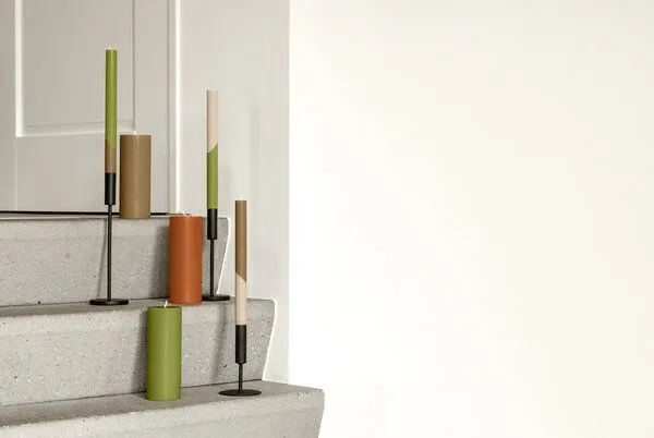 Originalhome Originalhome Diagonale Stabkerzen für bewusste Geschenke , S/3 - paraffinfrei & vegan, Mehrfarbig (fall), – Produktbild 4 von 4
