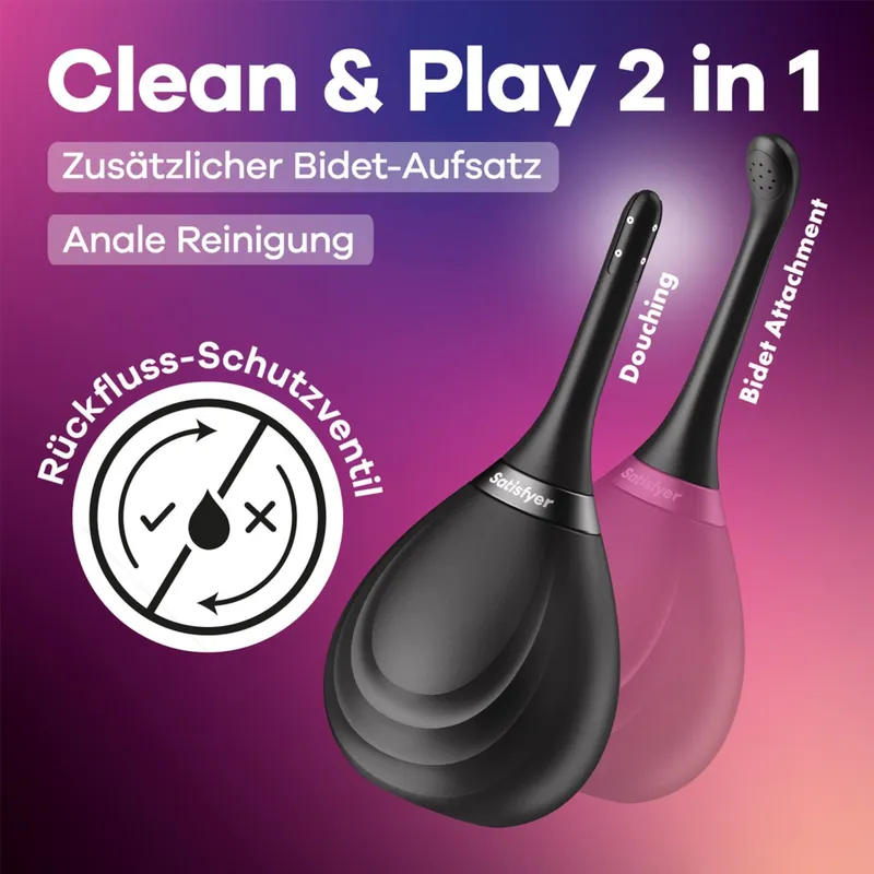 Satisfyer Satisfyer Clean & Play 2 in 1, 180 ml, Schwarz, – Produktbild 1 von 1