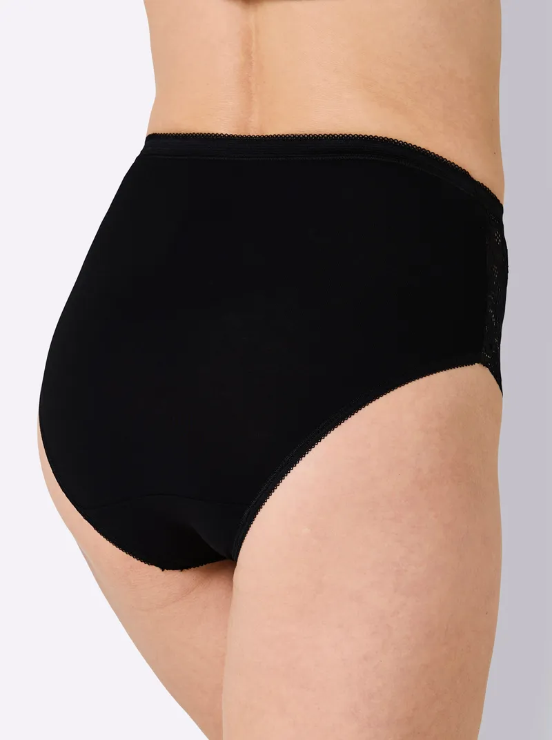 wäschepur Taillenslip schwarz, Schwarz, – Produktbild 2 von 3