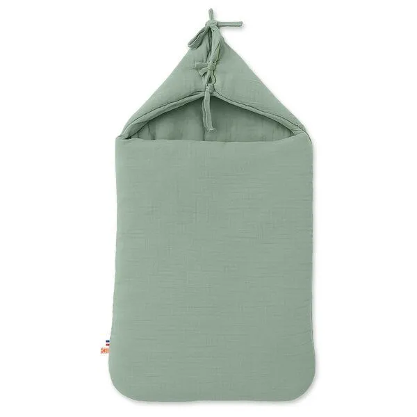 PAPATE PAPATE Babynest aus Bio-Baumwolle, Grün, – Produktbild 1 von 4