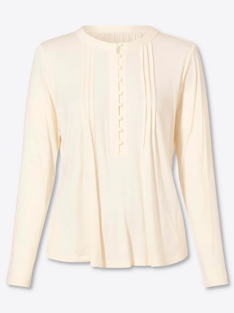 heine Langarmshirt champagner, Champagner, – Produktbild 1 von 2