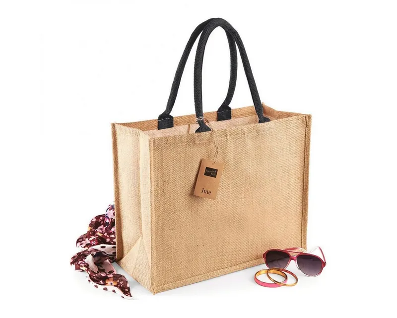Westford Mill Westford Mill Umhängetasche Classic Jute Shopper 42 x 33 x 19 cm, Natural, – Produktbild 1 von 5