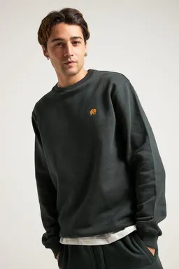Trendsplant Trendsplant Organic Essential Sweatshirt Scarab Green – Produktbild 1 von 1