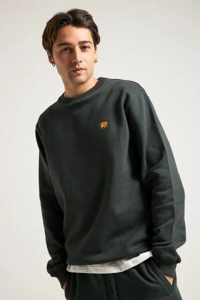 Trendsplant Trendsplant Organic Essential Sweatshirt Scarab Green, Grün, – Produktbild 1 von 5