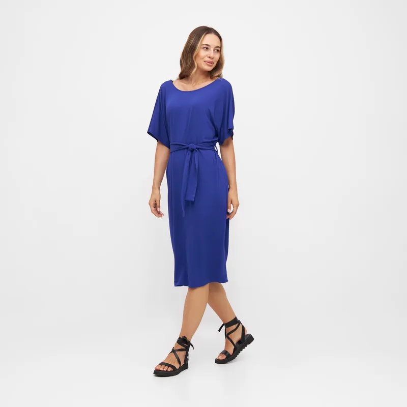 WiDDA Widda Damen vegan Kleid Anna Kobaltblau, Dunkelblau, – Produktbild 1 von 2
