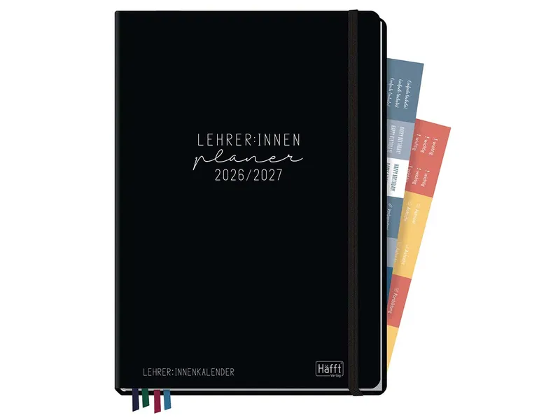 Häfft Häfft Lehrer*innen-Planer DIN A4+, 2026/27, Black Edition – Produktbild 1 von 1