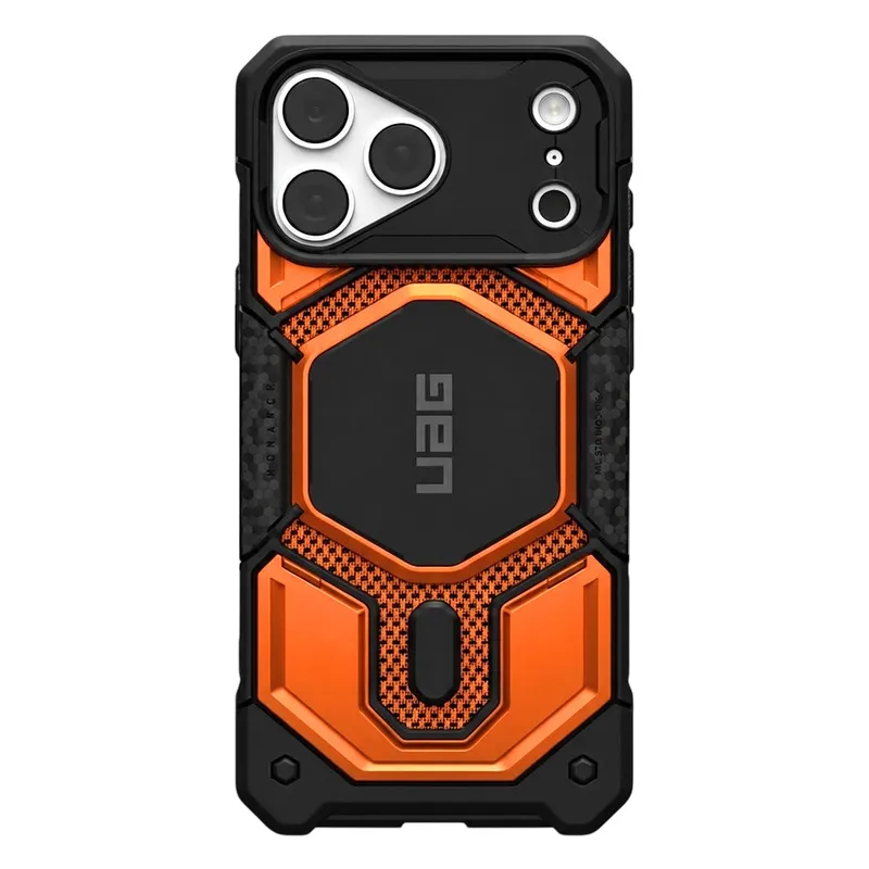 Urban Armor Gear MagSafe-Hülle für Apple iPhone 18 Pro Max / 17 Pro Max, Urban Armor Gear, Monarch Pro Kevlar, Orange, Gelb, – Produktbild 1 von 1