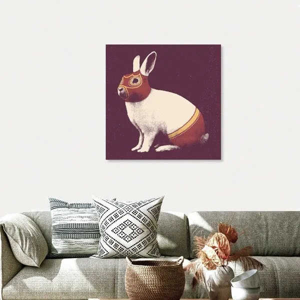 Photocircle Photocircle Poster / Leinwandbild - Lapin Catcheur – Produktbild 4 von 4