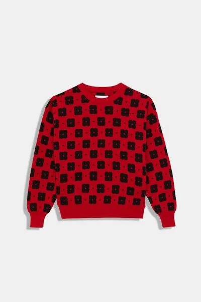 Rita Row Rita Row Strickpullover NODO mit Grafikmuster, Red, – Produktbild 4 von 4