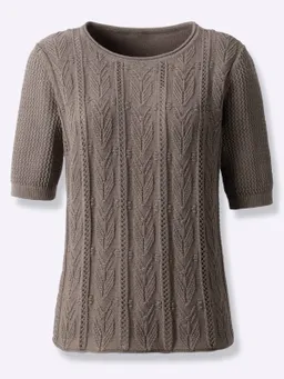 Witt Kurzarmpullover taupe – Produktbild 1 von 1