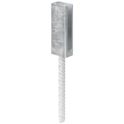 Alberts ALBERTS Pfostenträger für Doppelstab-Gittermatten mit Riffelstahldolle, fvz, zK, f.60x40mm – Produktbild 1 von 1