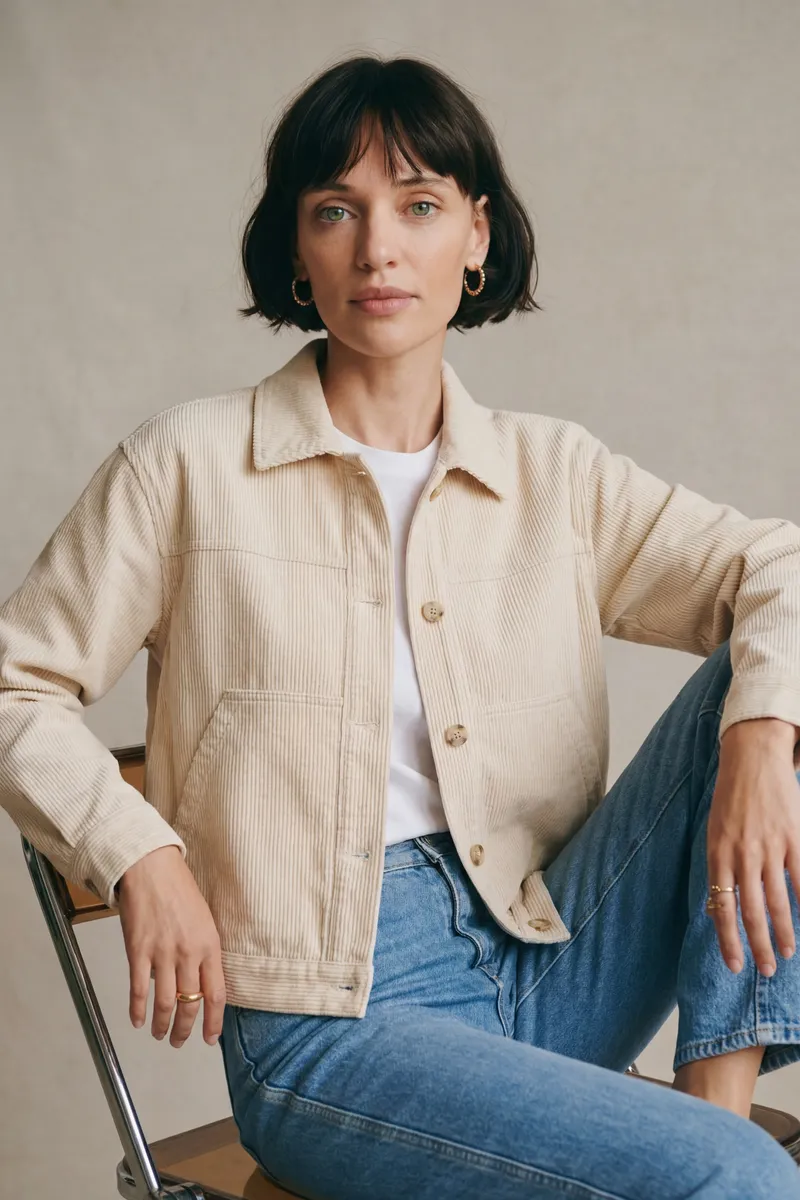 Jyoti - Fair Works Jyoti - Fair Works Damen vegan Jacke Nariyal Beige, Beige, – Produktbild 2 von 2
