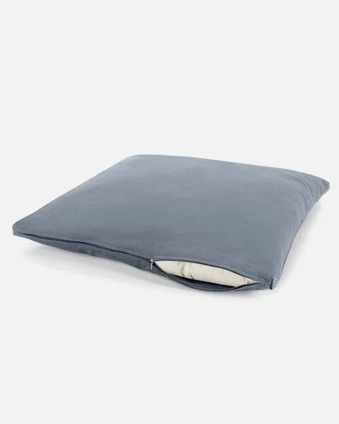 Lotuscrafts Lotuscrafts Meditationsmatte Zabuton Deluxe - Extra Dick - GOTS Zertifiziert, Indigo dust, – Produktbild 3 von 4