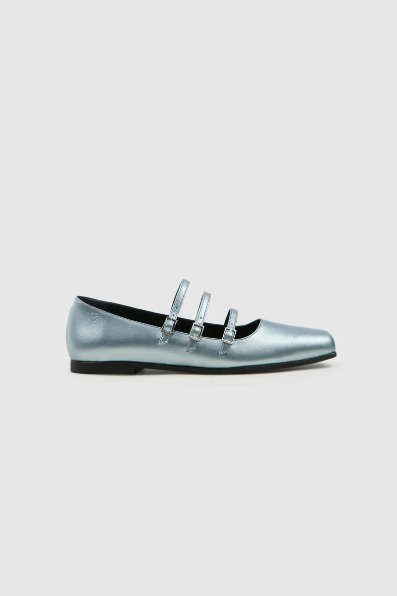Prev Prev Damen vegan Schuhe Maria Ii Ice, Extra hellblau, – Produktbild 2 von 2
