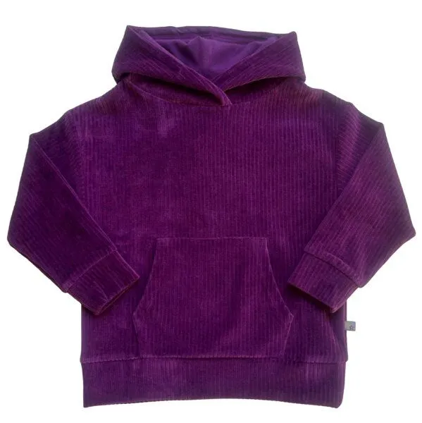 Enfant Terrible Enfant Terrible Hoodie Velvet rib, Dark grape, – Produktbild 1 von 1