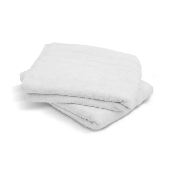 jilda-tex Ocean Safe by Jilda-tex Badetuch / Strandtuch 100% Bio-Baumwolle uni 80x180 cm, Weiß, – Produktbild 1 von 2