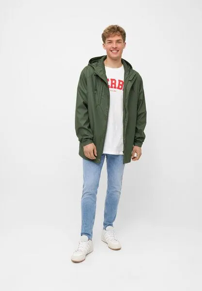 derbe derbe Regenjacke „Passbyplain“, Olive, – Produktbild 3 von 4