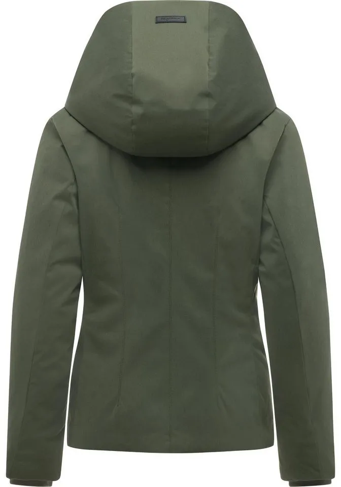 ragwear ragwear Funktionsjacke Annona Y Warme Damen Winterjacke mit weit nach vorn gezogener Kapuze, Grün, – Produktbild 4 von 4
