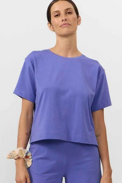 SUITE13LAB Suite13lab Kurzarm-T-Shirt ISQUIA, Mid blue(blau), – Produktbild 1 von 3