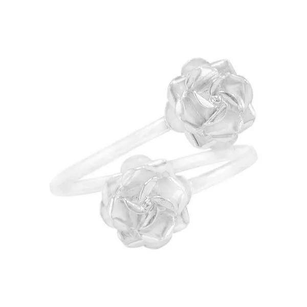 pakilia pakilia Silber Ring Mini Rosenblüte Fair-Trade und handmade, Silver, – Produktbild 5 von 7