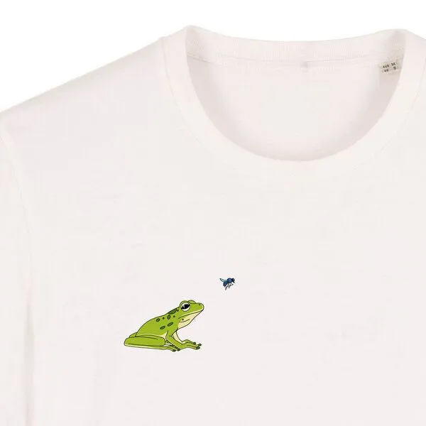 Spangeltangel Spangeltangel T-Shirt bedruckt, Frosch, nachhaltig, Biobaumwolle, Herren, Natur, Insekt, Beige, – Produktbild 2 von 3