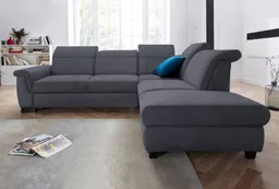 DOMO collection Ecksofa Sully komfortables Sofa, L-Form, wahlweise mit Bettfunktion und Kopf- bzw. Rückenverstellung – Produktbild 1 von 1