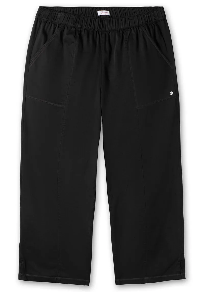 sheego 7/8-Hose, Schwarz, – Produktbild 2 von 2